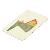 Tekening van halfvoltooide Kimono Magneet (Linkerzijde)