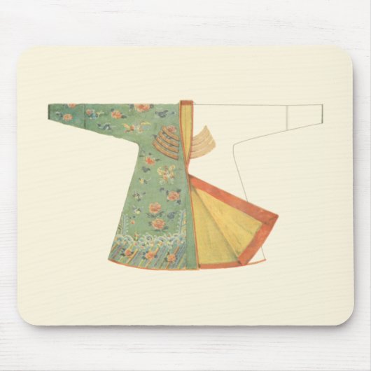 Tekening van halfvoltooide Kimono Muismat (Voorkant)