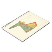 Tekening van halfvoltooide Kimono Notitieboek (Linkerzijde)