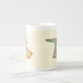 Tekening van halfvoltooide Kimono Porselein Kop (Voorkant)