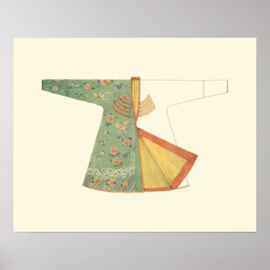 Tekening van halfvoltooide Kimono Poster (Voorkant)