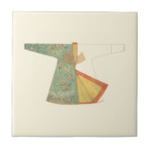 Tekening van halfvoltooide Kimono Tegeltje (Voorkant)