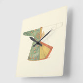 Tekening van halfvoltooide Kimono Vierkante Klok (Hoek)