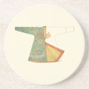 Tekening van halfvoltooide Kimono Zandsteen Onderzetter