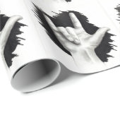 Tekening van hand, liefde, gebarentaal cadeaupapier (Rol Hoek)