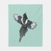 Tekening van het fluitenpotlood fleece deken (Voorkant)