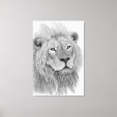 Tekening van het mannelijk-Afrikaanse leenpotlood Canvas Afdruk (Voorkant)