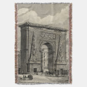Tekening van het Monument van Porte Saint-Denis Deken (Voorkant Verticaal)
