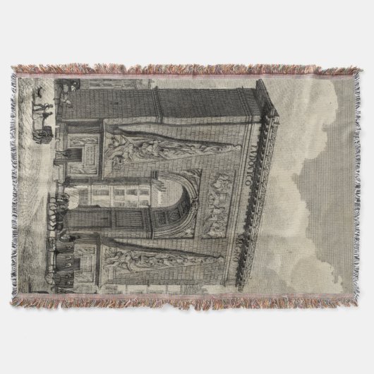 Tekening van het Monument van Porte Saint-Denis Deken (Voorkant)