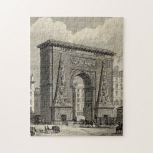 Tekening van het Monument van Porte Saint-Denis Legpuzzel