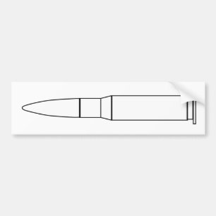 Tekening van het omtrek van het omhulsel bumpersticker