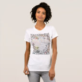 Tekening van het shirt van de vrouw (Voorkant volledig)