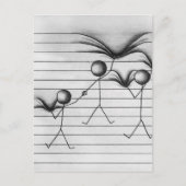 Tekening van het teken Tekening van het plakken op Briefkaart (Voorkant)