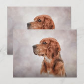 Tekening van hond Beagle Briefkaart (Voorkant / Achterkant)