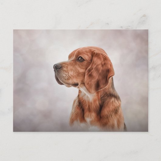 Tekening van hond Beagle Briefkaart (Voorkant)