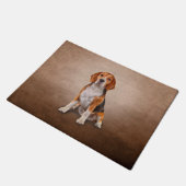 Tekening van hond Beagle Deurmat (Schuin)