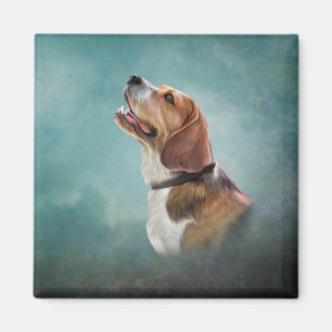 Tekening van hond Beagle Magneet