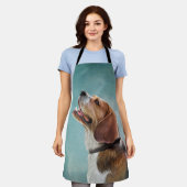 Tekening van hond Beagle Schort (Gedragen)