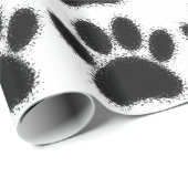 Tekening van hondenpoot cadeaupapier (Rol Hoek)