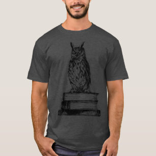 Tekening van inkt aan bibliotheek t-shirt