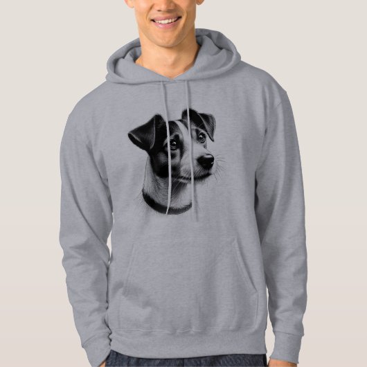 Tekening van Jack Russell Terrier Hoodie (Voorkant)