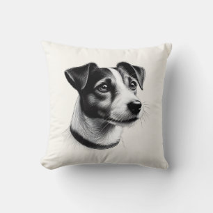 Tekening van Jack Russell Terrier Kussen