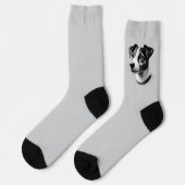 Tekening van Jack Russell Terrier Sokken (Links)