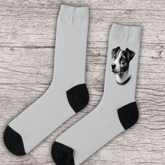 Tekening van Jack Russell Terrier Sokken