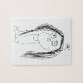 Tekening van je kind - Moederdag Cadeaus Legpuzzel (Horizontaal)