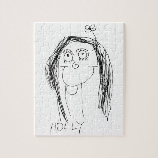 Tekening van je kind - Moederdag Cadeaus Legpuzzel (Verticaal)