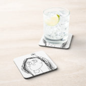 Tekening van je kind - Moederdag Cadeaus Onderzetter (Rechterzijde)