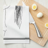 Tekening van je kind - Moederdag Cadeaus Theedoek (Quarter Fold)