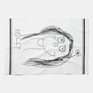 Tekening van je kind - Moederdag Cadeaus Theedoek