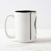 Tekening van je kind - Moederdag Cadeaus Tweekleurige Koffiemok (Links)