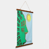 Tekening van Machu_Picchu Cusco Peru Poster Hangend Wandkleed (Gebogen)