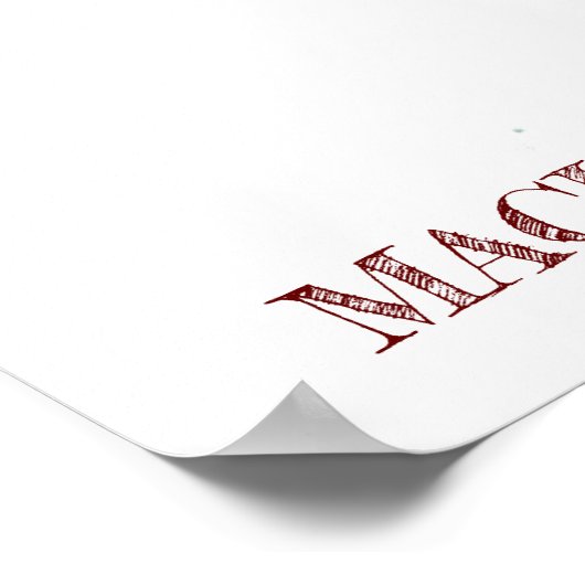 Tekening van Machu_Picchu Silhouette Poster (Hoek)