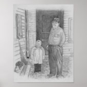 Tekening van mij en mijn grootvader poster (Voorkant)