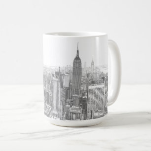 Tekening van New York City Landschap Koffiemok