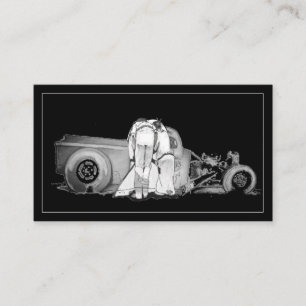 Tekening van oud Visitekaartje van paardenstaarten