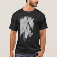 Tekening van paarden voor paardenrennen