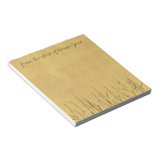 Tekening van pen en inkt Aangepast Notitieblok (Schuin)