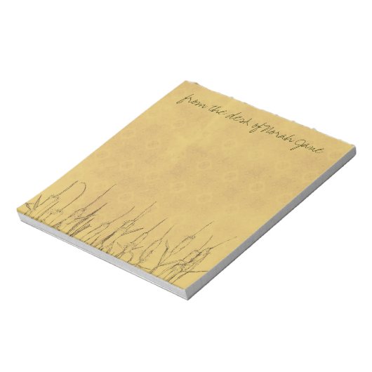 Tekening van pen en inkt Aangepast Notitieblok (Linkerzijde)