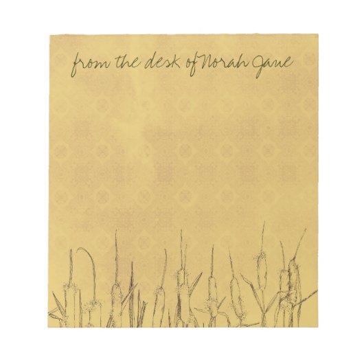 Tekening van pen en inkt Aangepast Notitieblok (Voorkant)