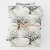 Tekening van pen- en inktboom inpakpapier vel (In situ)