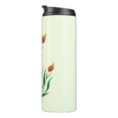 Tekening van Plant Abstract botanische kunst Thermosbeker (Geroteerd rechts)