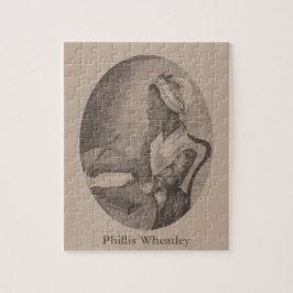 tekening van Poet Phillis Wheatley Legpuzzel