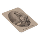  tekening van Poet Phillis Wheatley Magneet (Rechterzijde)