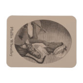  tekening van Poet Phillis Wheatley Magneet (Horizontaal)