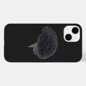 Tekening van Polygonale Hersenen - Neuraal Netwerk Case-Mate iPhone Case (Achterkant (horizontaal))