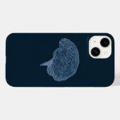 Tekening van Polygonale Hersenen - Neuraal Netwerk Case-Mate iPhone Case (Achterkant (horizontaal))